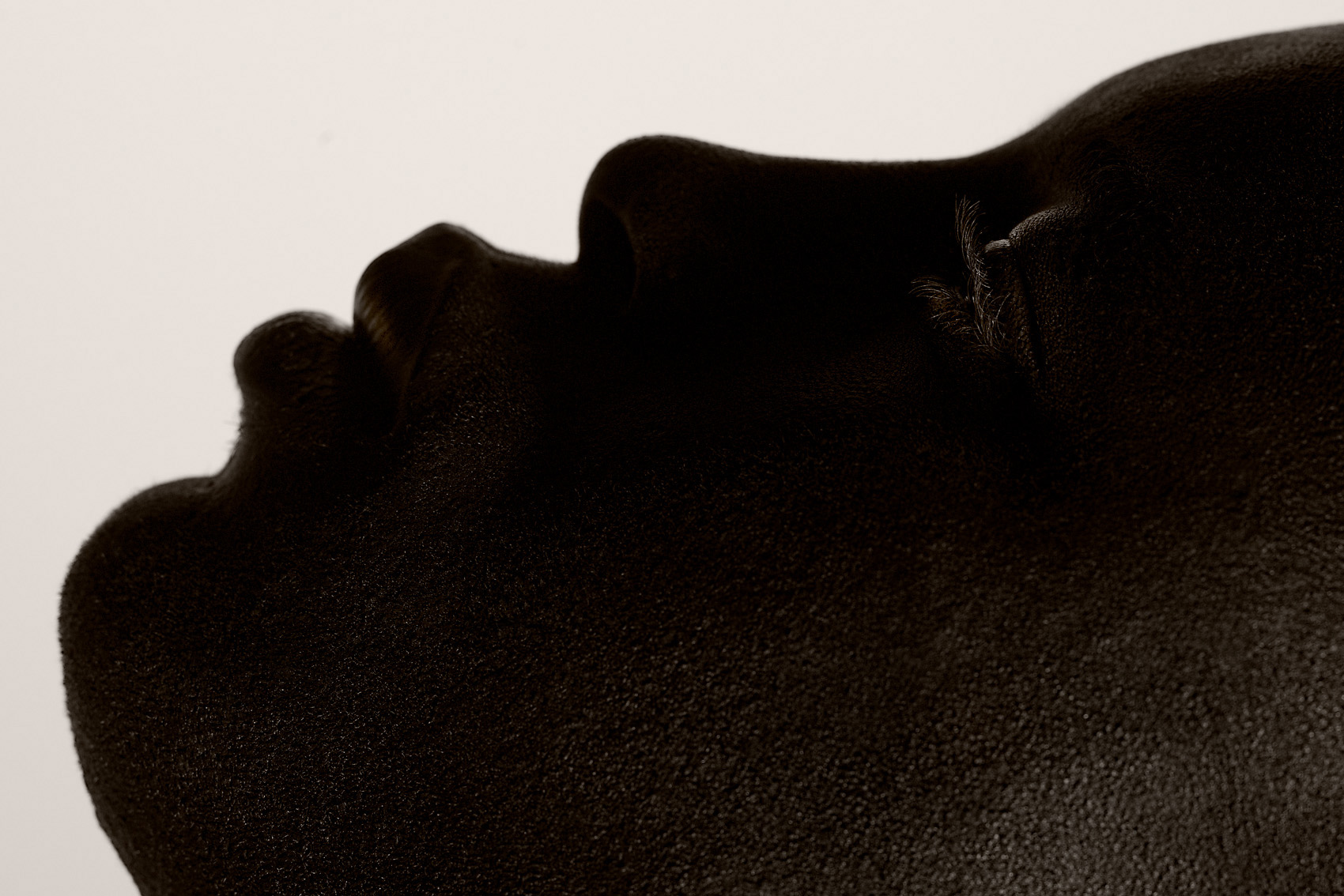 Modu Seye black and white profile.  by Scott Dobry Pictures photographer in Omaha, Nebraska