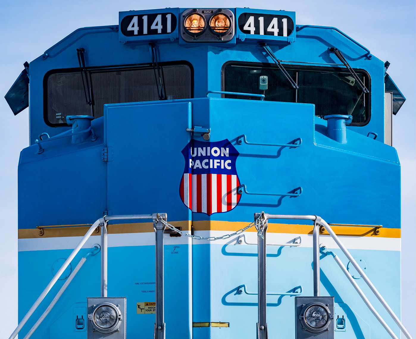 Detail of UPRR #4141 Diesel engine locomotive  by Scott Dobry Pictures photographer in Omaha, Nebraska